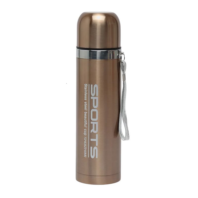 GENERICO - X2 Termo Doble Capa Sport Acero Inoxidable Metalizado 500ml