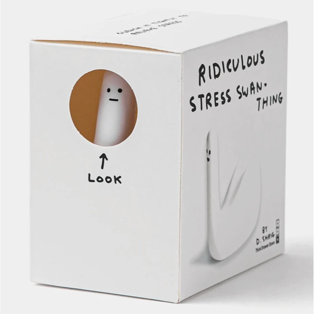 GENERICO - Juguete Antiestrés Squishy David Shrigley Swan Thing