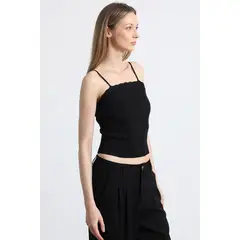 LIOLA - Top con tirantes mujer negro
