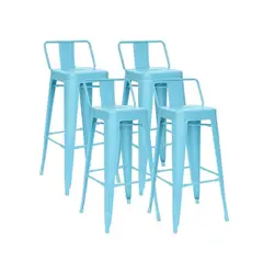 HABITA2 CHILE - Pack 4 Taburetes Tolix metálico 77cm - Menta