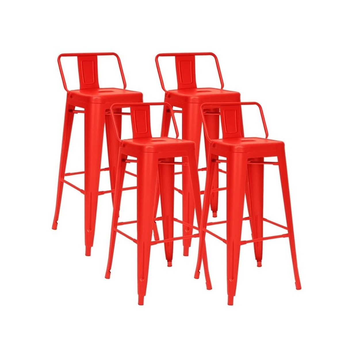 HABITA2 CHILE - Pack 4 Taburetes Tolix metálico  77cm - Menta