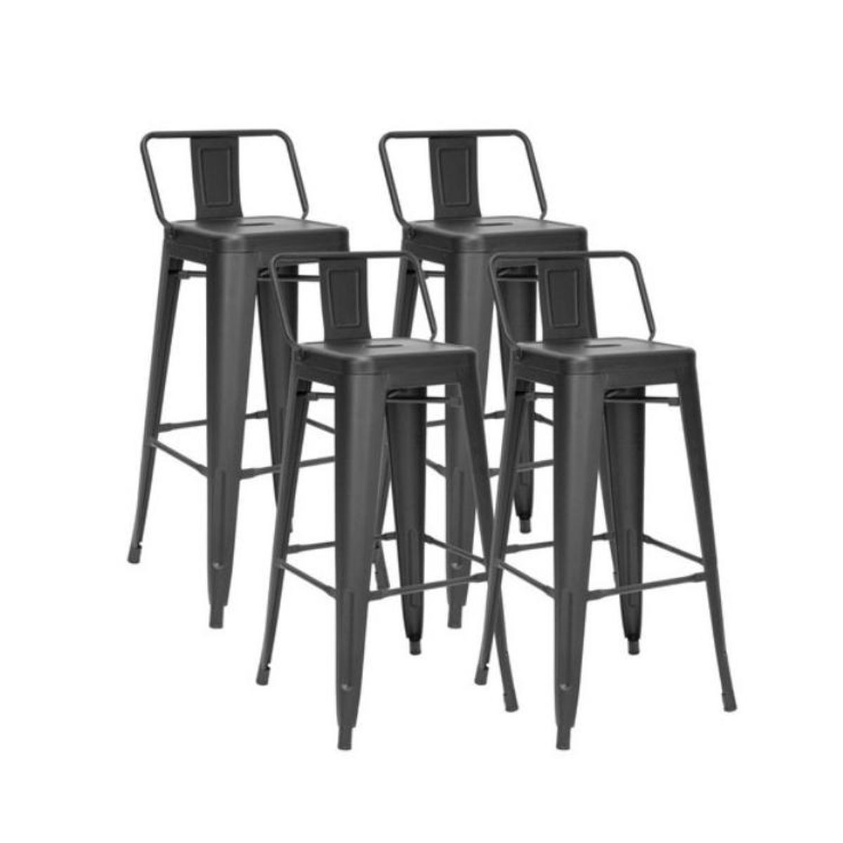 HABITA2 CHILE - Pack 4 Taburetes Tolix metálico  77cm - Menta