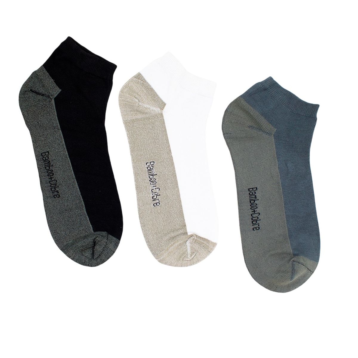 GARSIL - Tobilleras Para Hombre Con Fibra De Bambu Y Cobre Calcetas Sin Costura