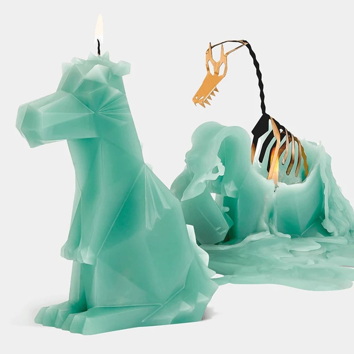 GENERICO - 54 Celsius Pyropet Dreki Vela Decorativa Dragón Esqueleto