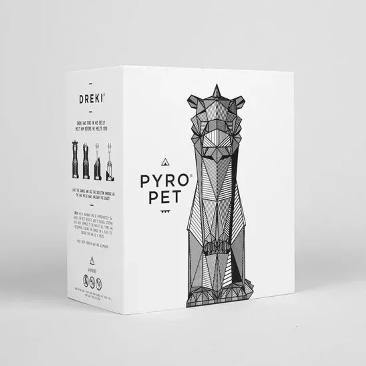 GENERICO - 54 Celsius Pyropet Dreki Vela Decorativa Dragón Esqueleto