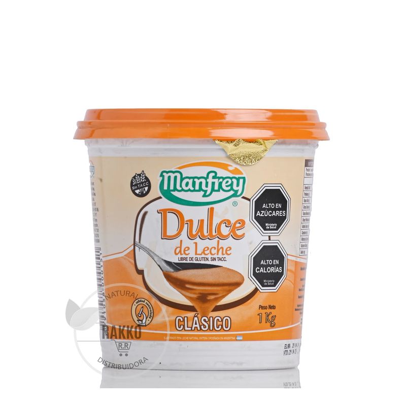 MANFREY - DULCE DE LECHE MANFREY CLASICO SIN GLUETEN 1kg