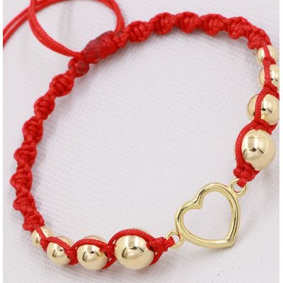 Imagen 2 del producto Brazalete con Corazon Oro Laminado 18K