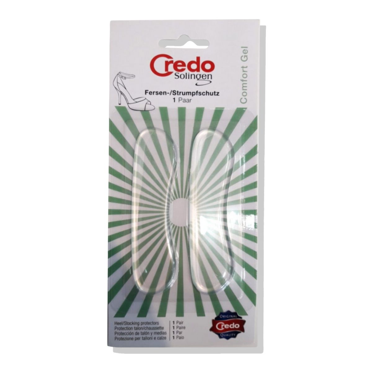 GENERICO - Almohadilla Para Calzado Protección Talón 1 Par Credo