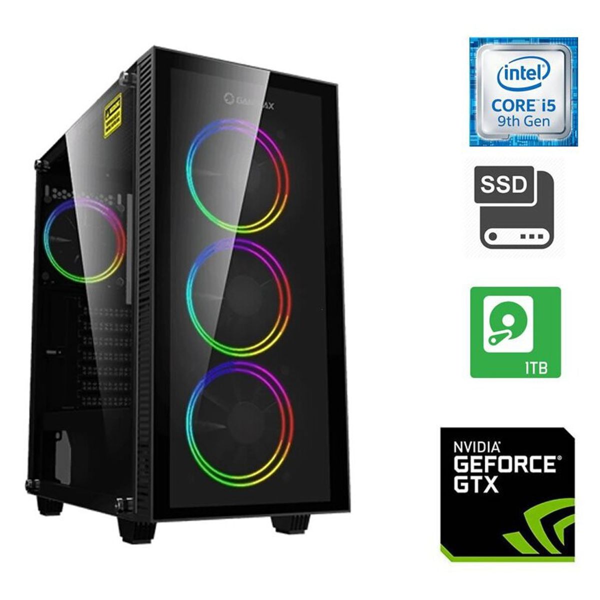 TECNOCAM - PC TECNOCAM GAMMER I5- DRACORGB 16GB 1TB GTX 1050