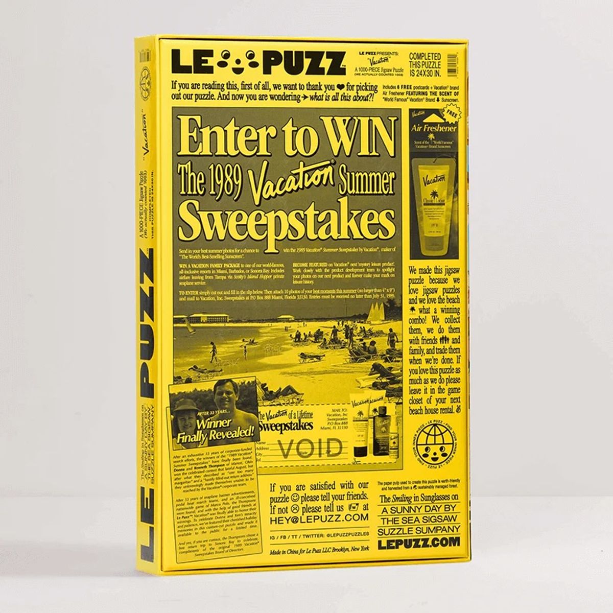 GENERICO - Puzzle 1000 Piezas Vacation Marca Le Puzz Brooklyn