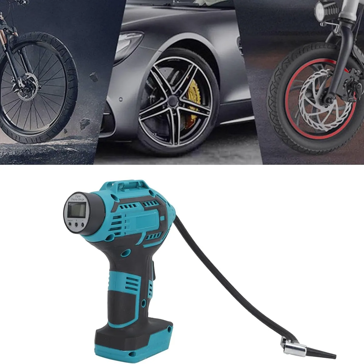 GENERICO - Compresor De Aire Inalambrico Inflador Portátil Auto Moto