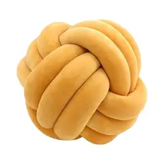 GENERICO - COJIN NUDO DECORATIVO AMARILLO 22X22CM ESTILO NORDICO ROMANTICO