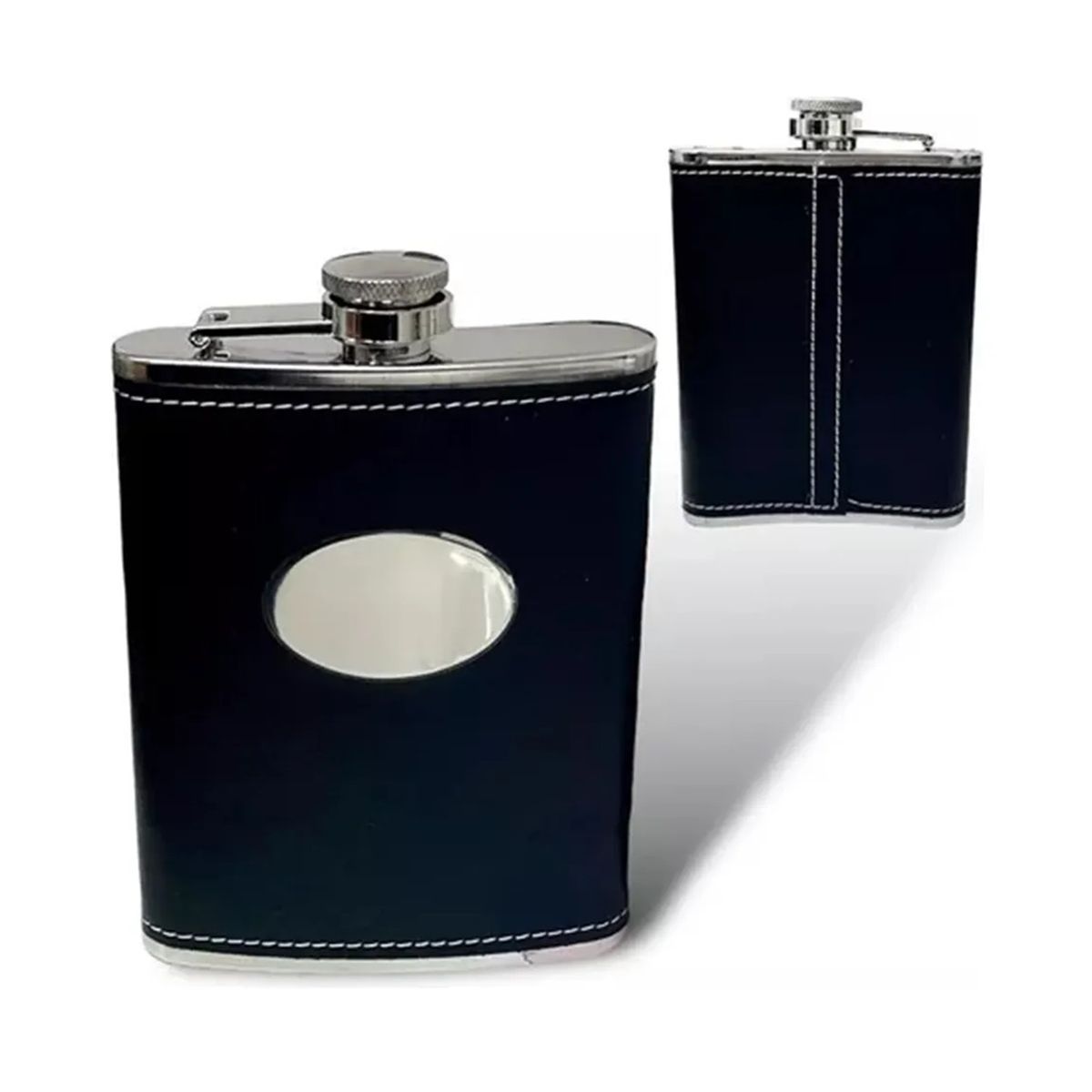 GENERICO - Licorera Petaca Wisquera 9oz + Copas + Accesorios