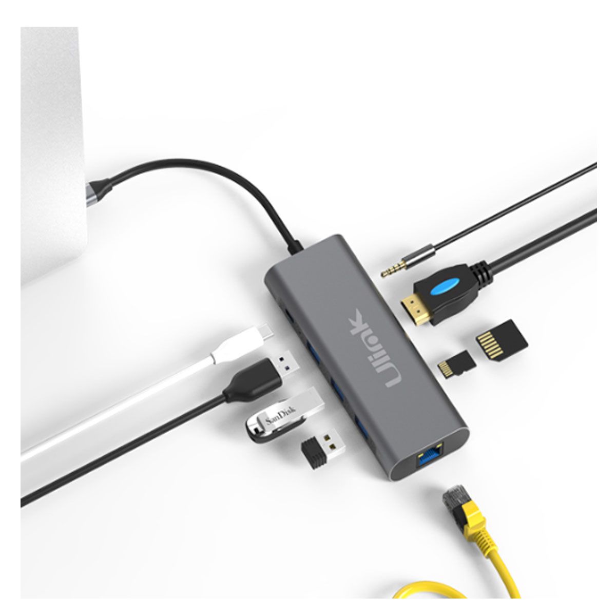 TP LINK - ADAPTADOR USB-C A HDMI 3USB 30 RJ45 35 SD MICRO SD USB-C CARGA