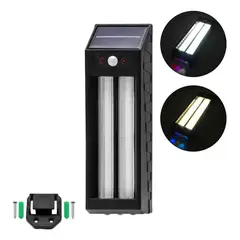 TASBEL - Lampara Aplique De Pared Solar Led Colgante Doble Luz 18w