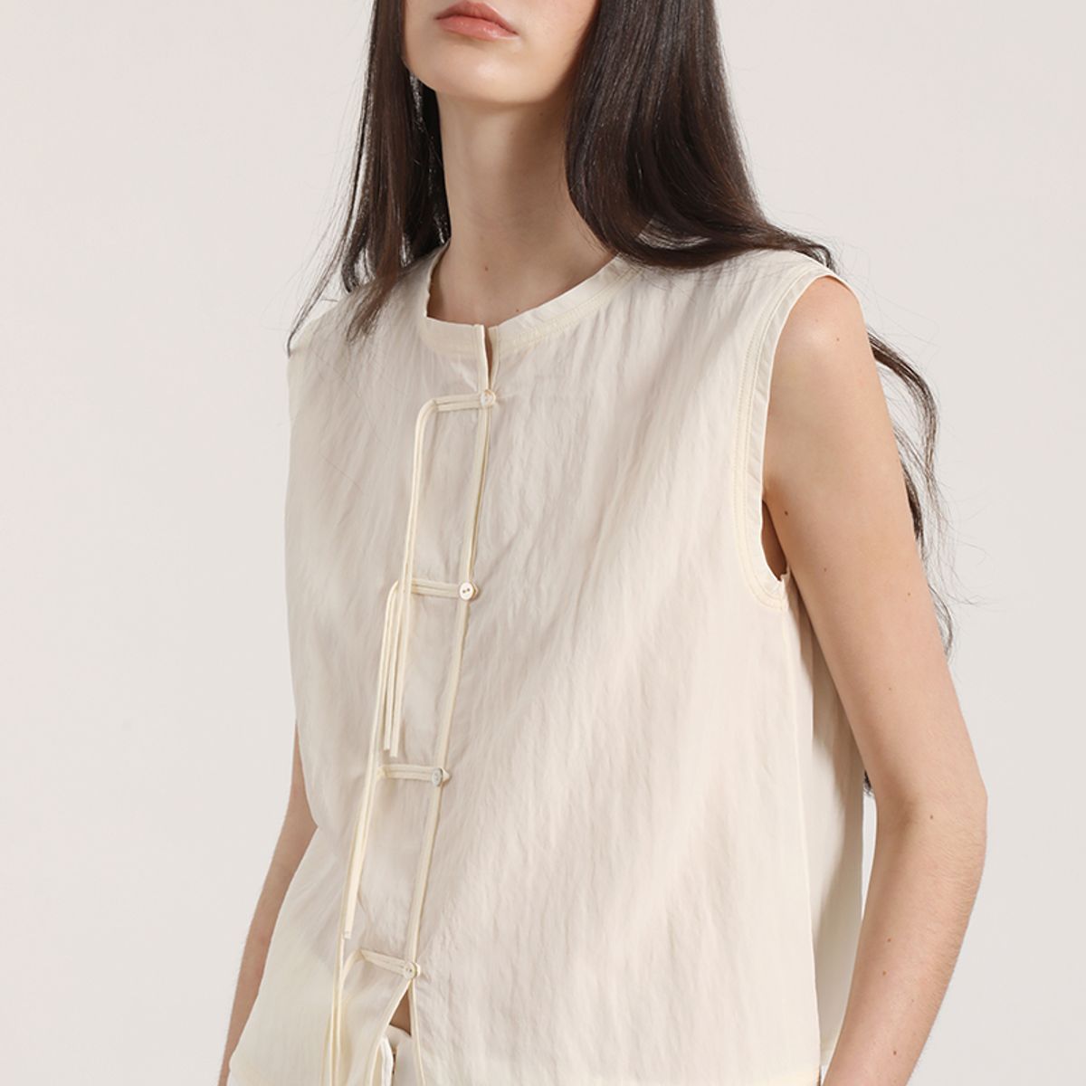 LIOLA - Top pabilos Liola mujer crudo