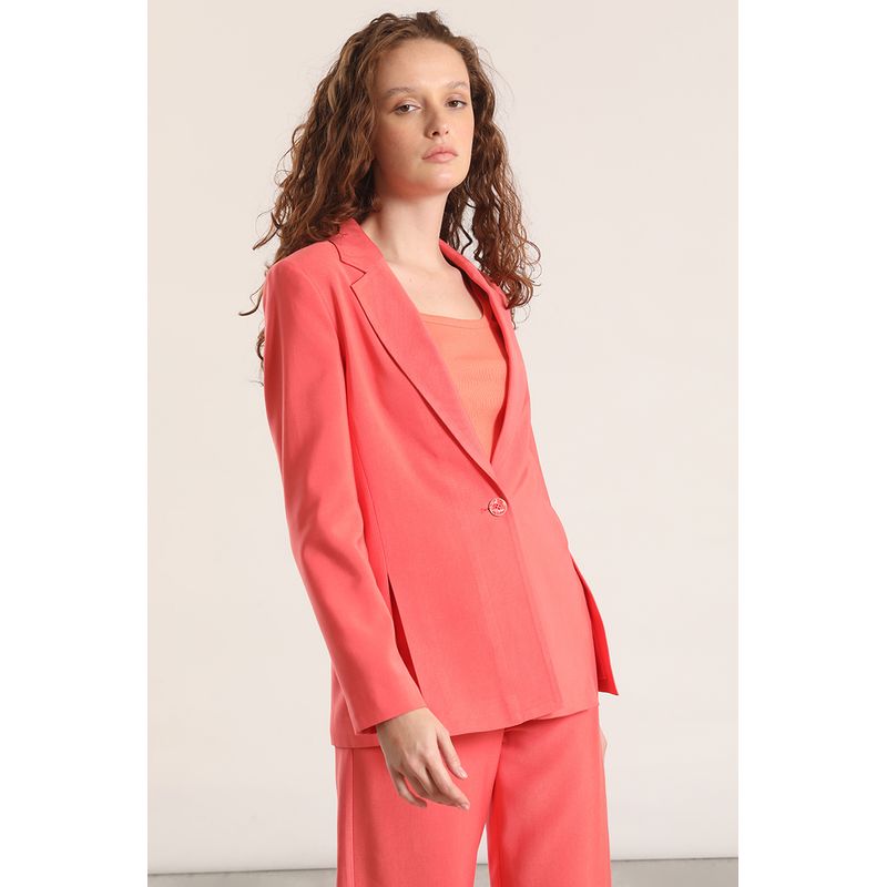 LIOLA - Blazer con abertura Liola mujer coral
