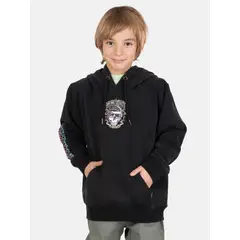MAUI AND SONS - Poleron Canguro Haze Negro Infantil