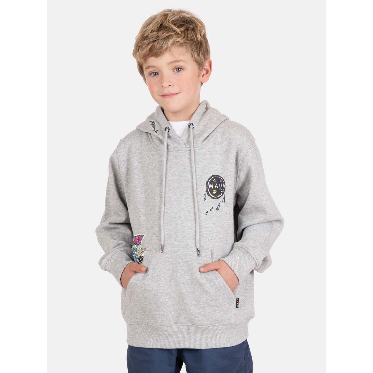 MAUI AND SONS - Poleron Canguro Zuma Gris Infantil Maui And Sons