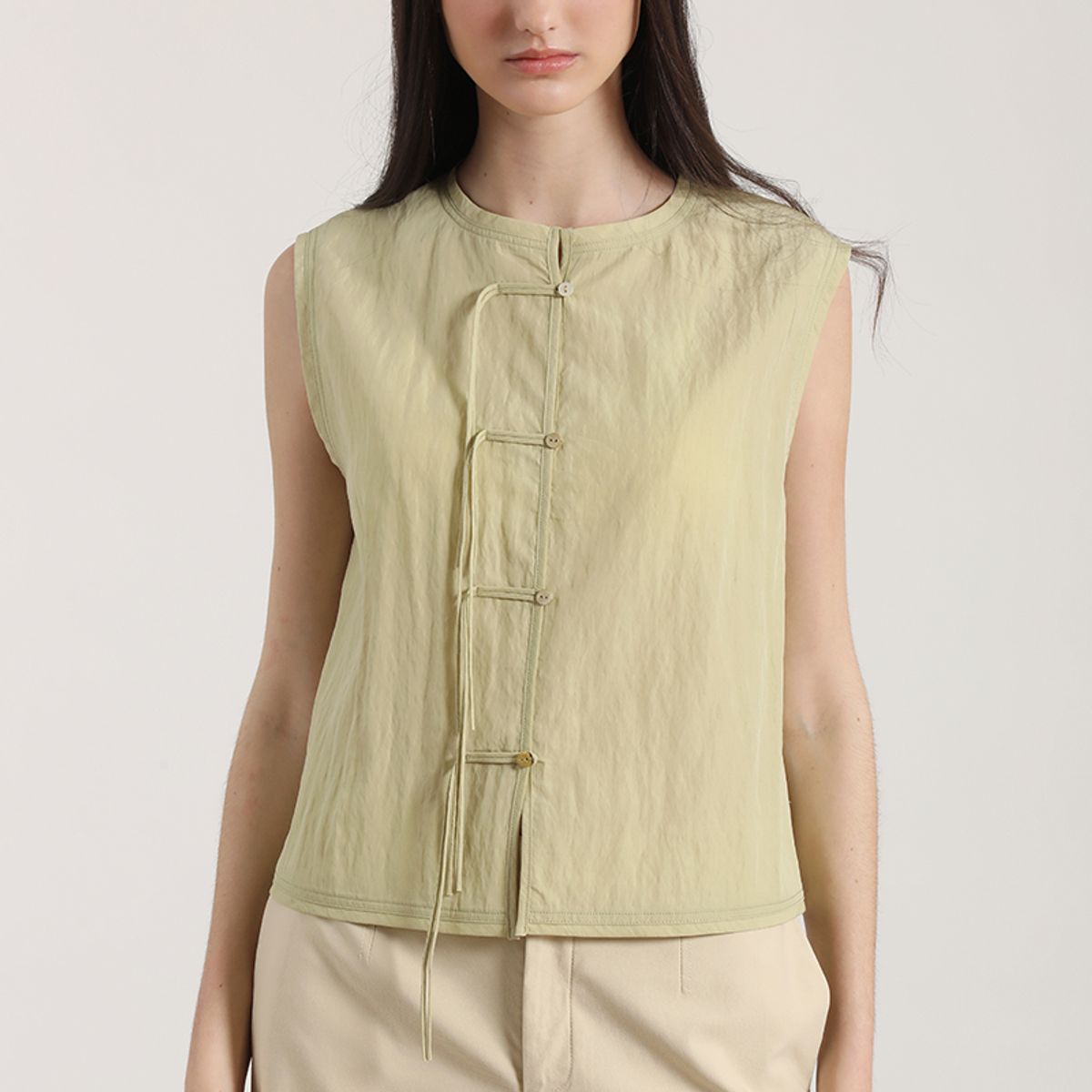 LIOLA - Top pabilos Liola mujer verde