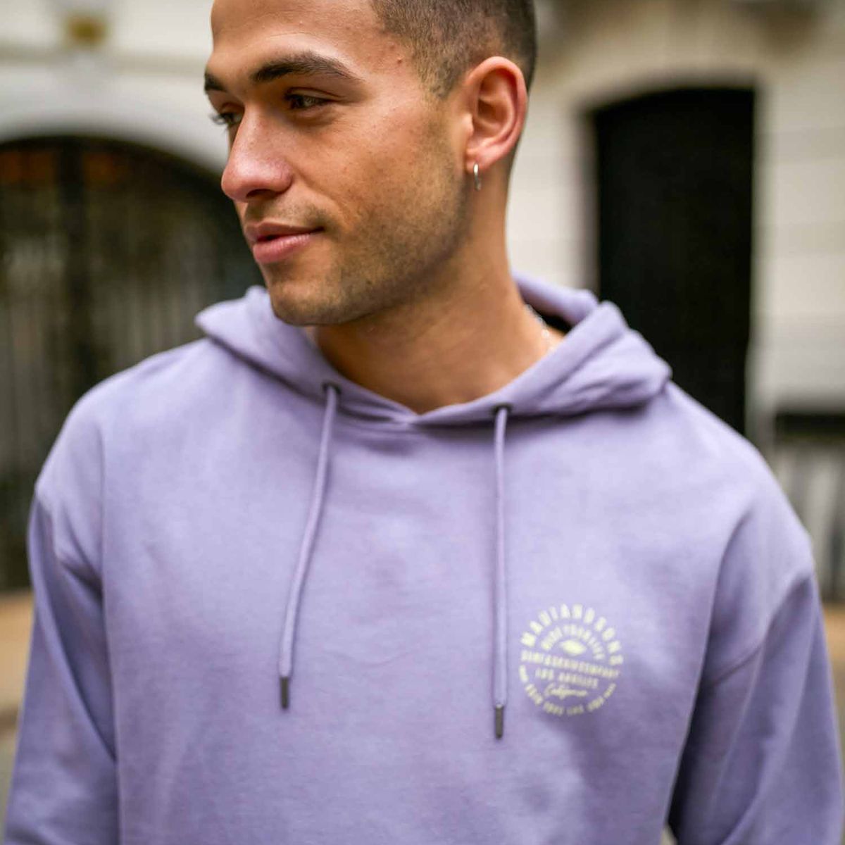 MAUI AND SONS - Poleron Canguro Sunomia Morado Hombre Maui And Sons