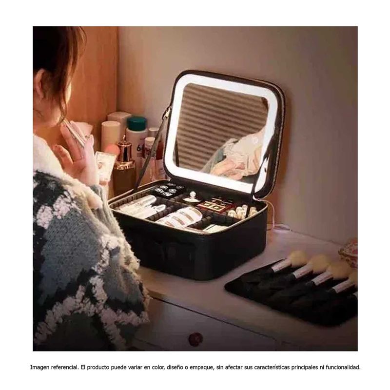 GENERICO - Cosmetiquero con espero y luz led