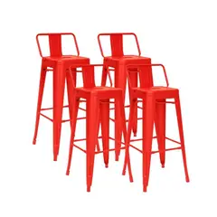 HABITA2 CHILE - Pack 4 Taburetes Tolix metálico 66 cm