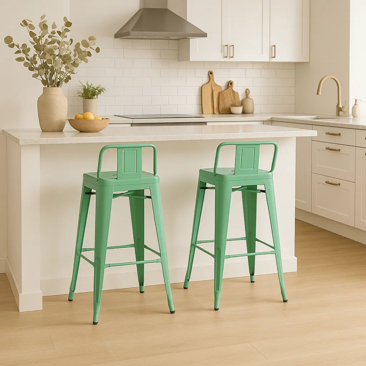 HABITA2 CHILE - Pack 4 Taburetes Tolix metálico  66 cm