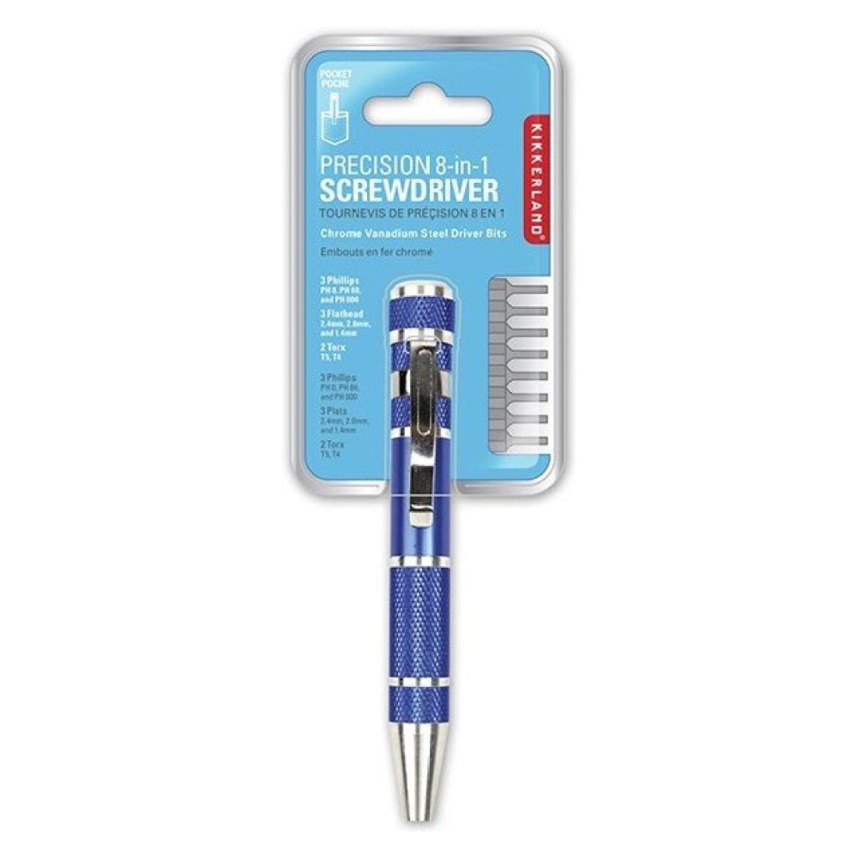 REGALOS CLICKER - Destornillador de Bolsillo 8 en 1