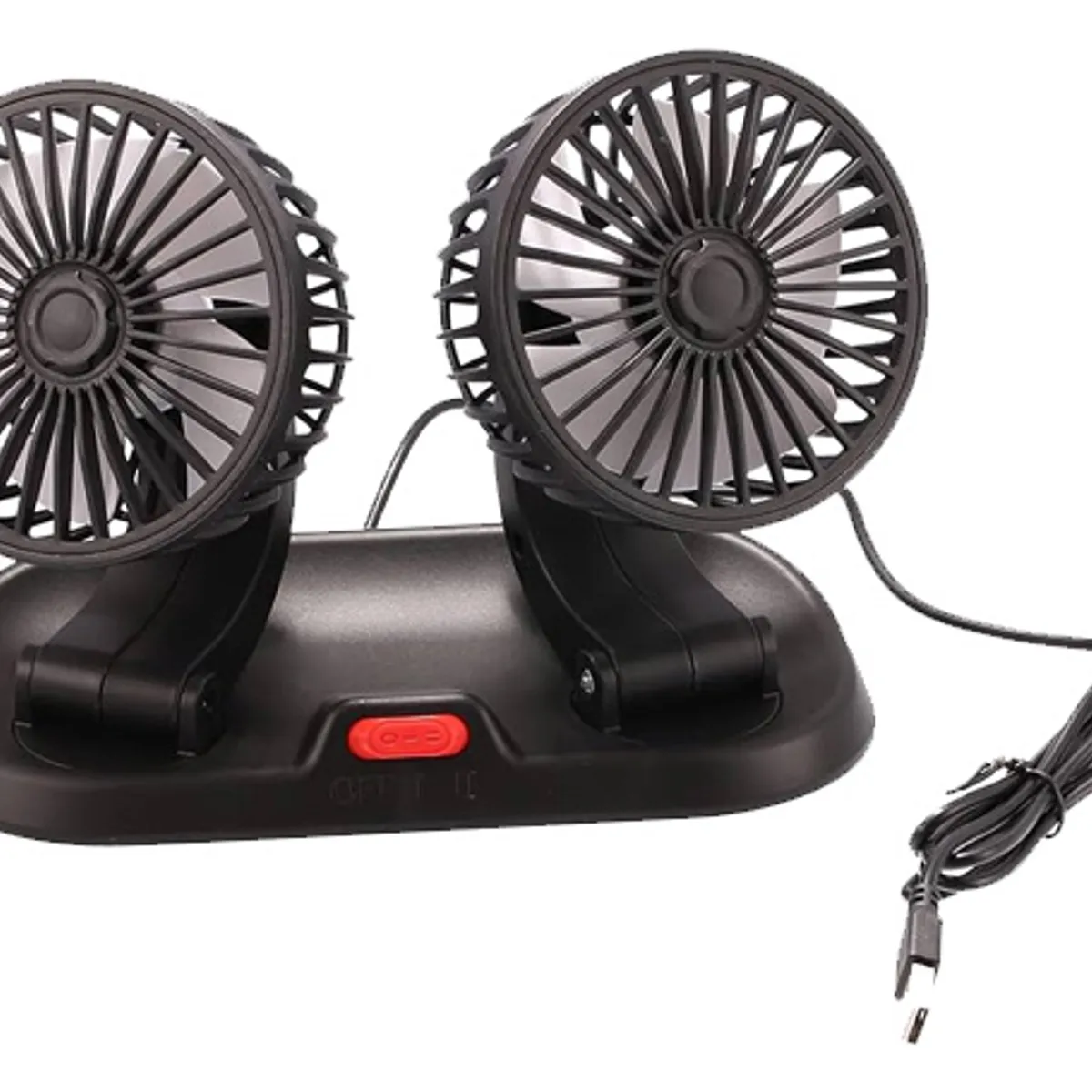 GENERICO - Ventilador Doble Auto 360o Usb 12v
