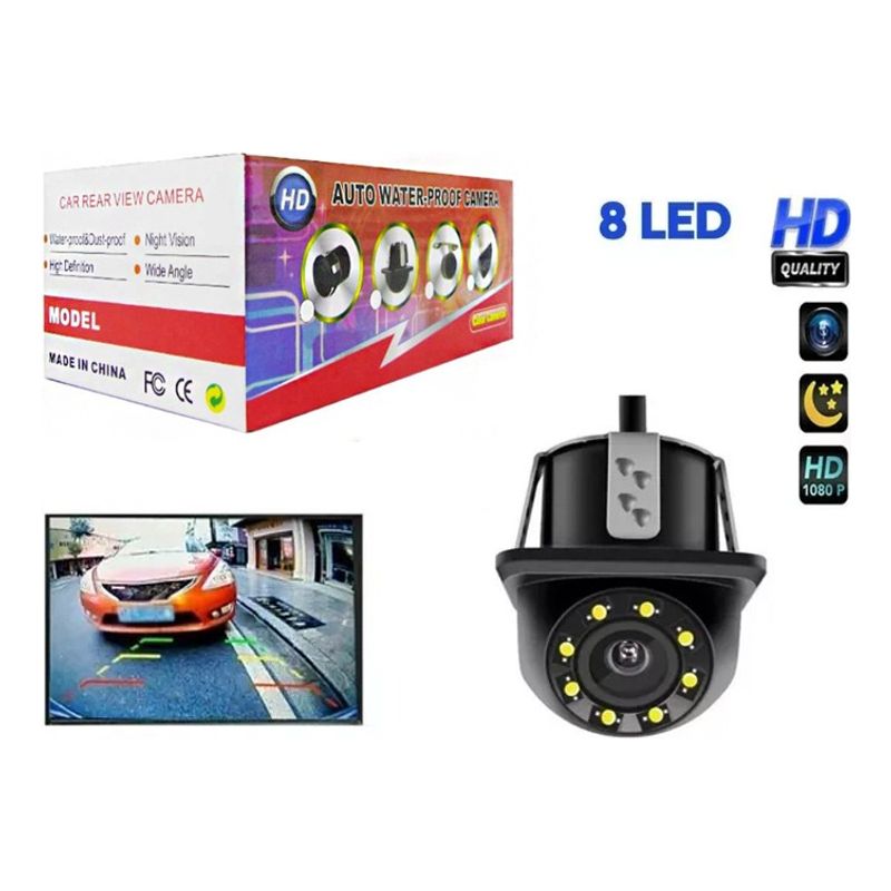 GENERICO - Camara Retroceso Hd 8led 12v Auto Visión Nocturna Ip66