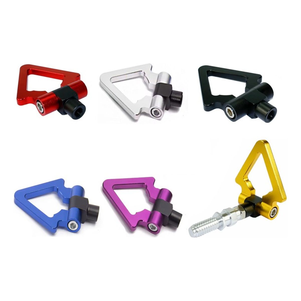 GENERICO - Gancho Delantero Triangular De Remolque Tow Hook Ornamental