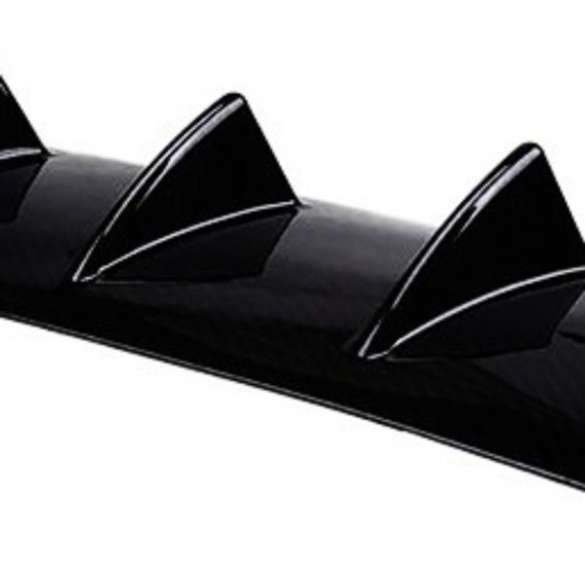 GENERICO - Difusor 5 Puntas Parachoque Trasero Adhesivo Universal Auto