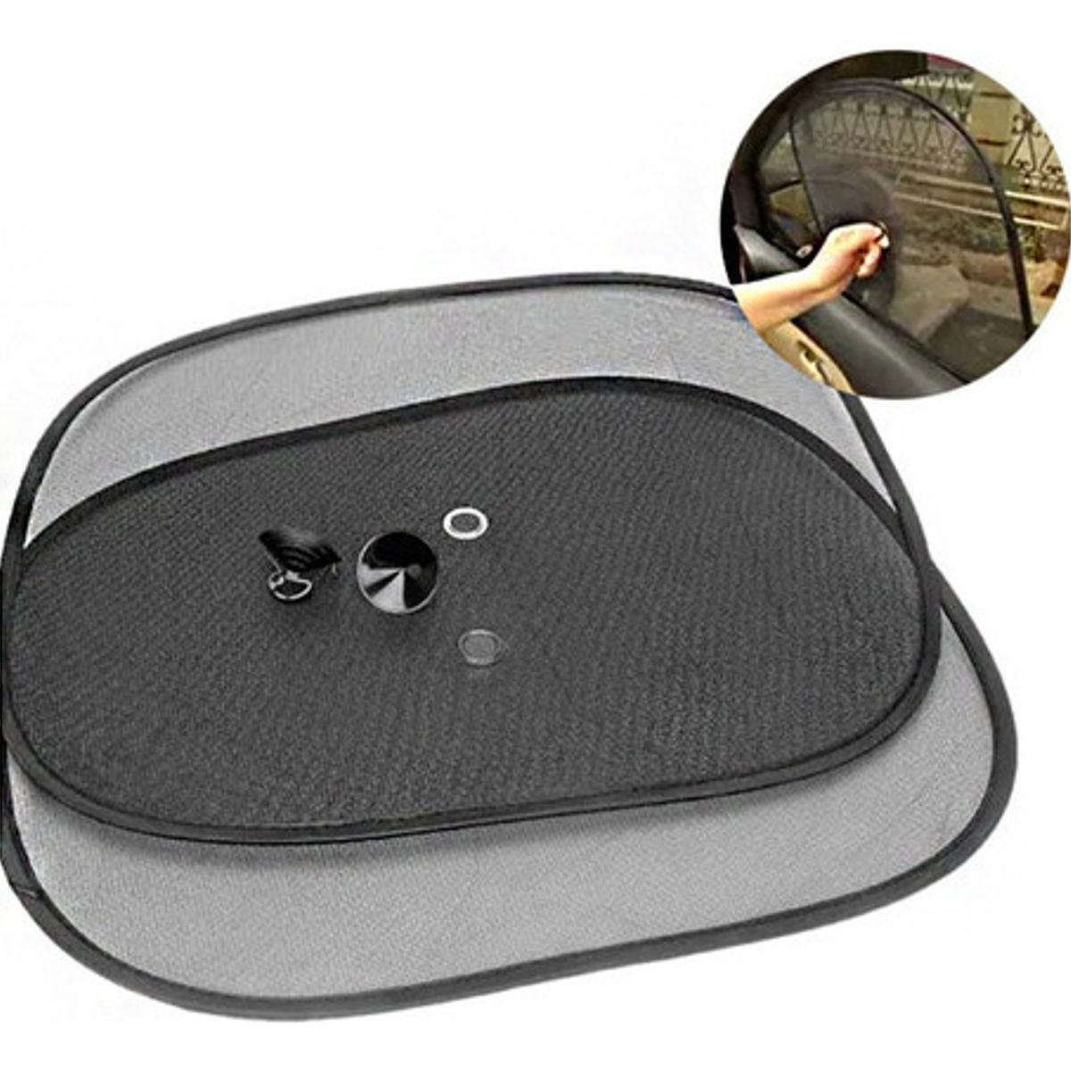 GENERICO - X2 Tapa Sol Protector Para Ventanilla Lateral Auto