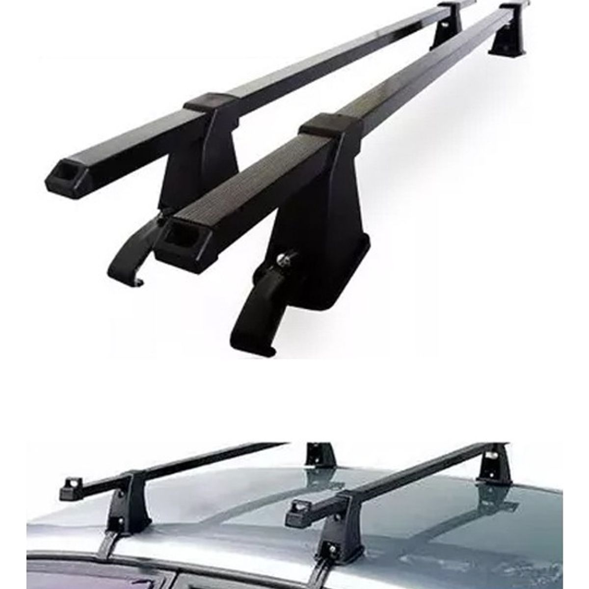 GENERICO - Barras Porta Equipajesky 120cm Auto Universal Regulable