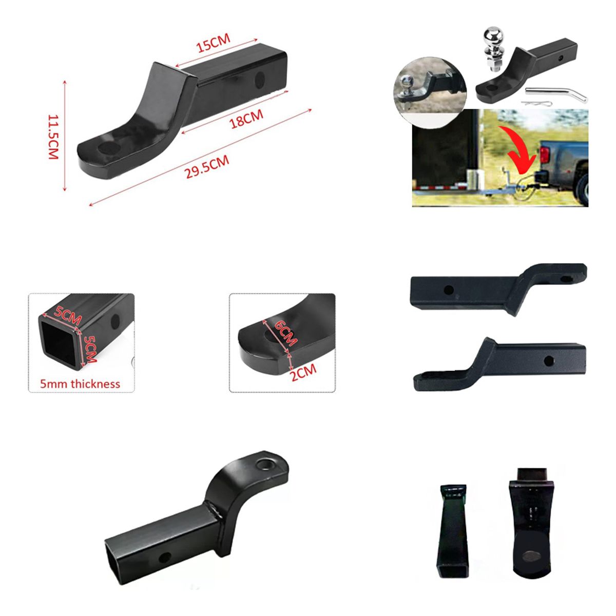 GENERICO - Acople Sin Bola De Remolque