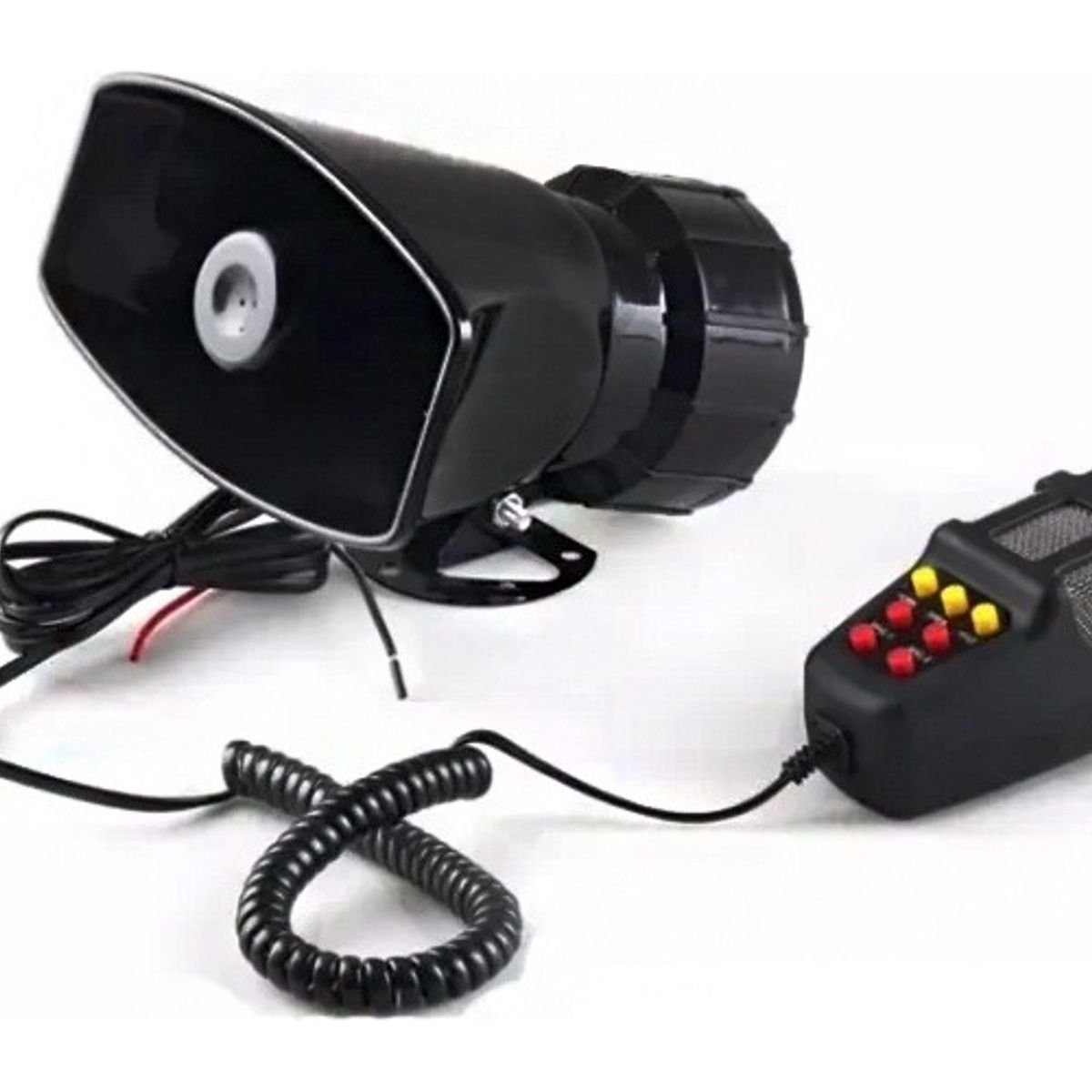 GENERICO - Bocina Sirena Policial Carabinero 12v Megafono