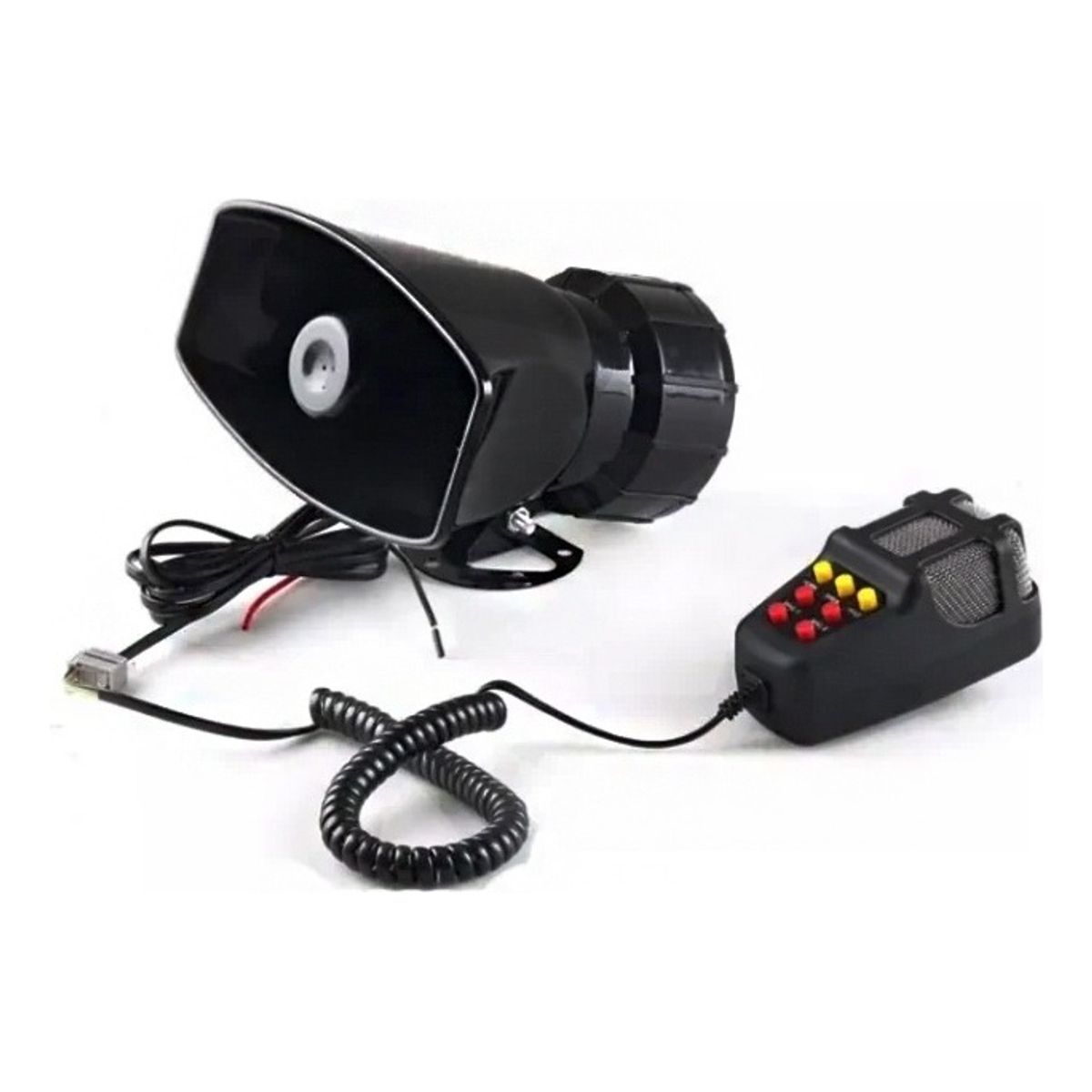 GENERICO - Bocina Sirena Policial Carabinero 12v Megafono