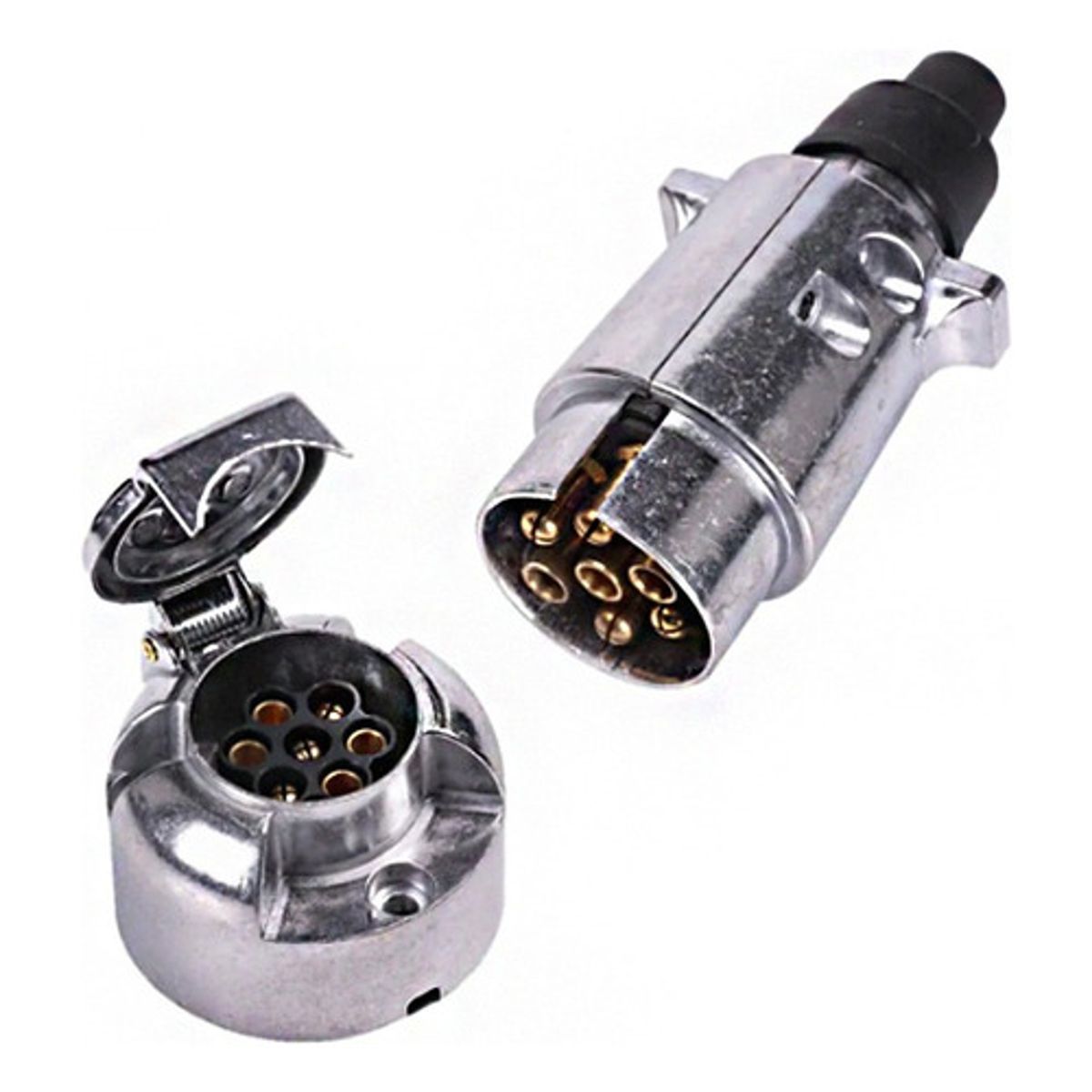 GENERICO - Set Enchufe 7pin 12v Macho Y Hembra Carro Remolque Trailer