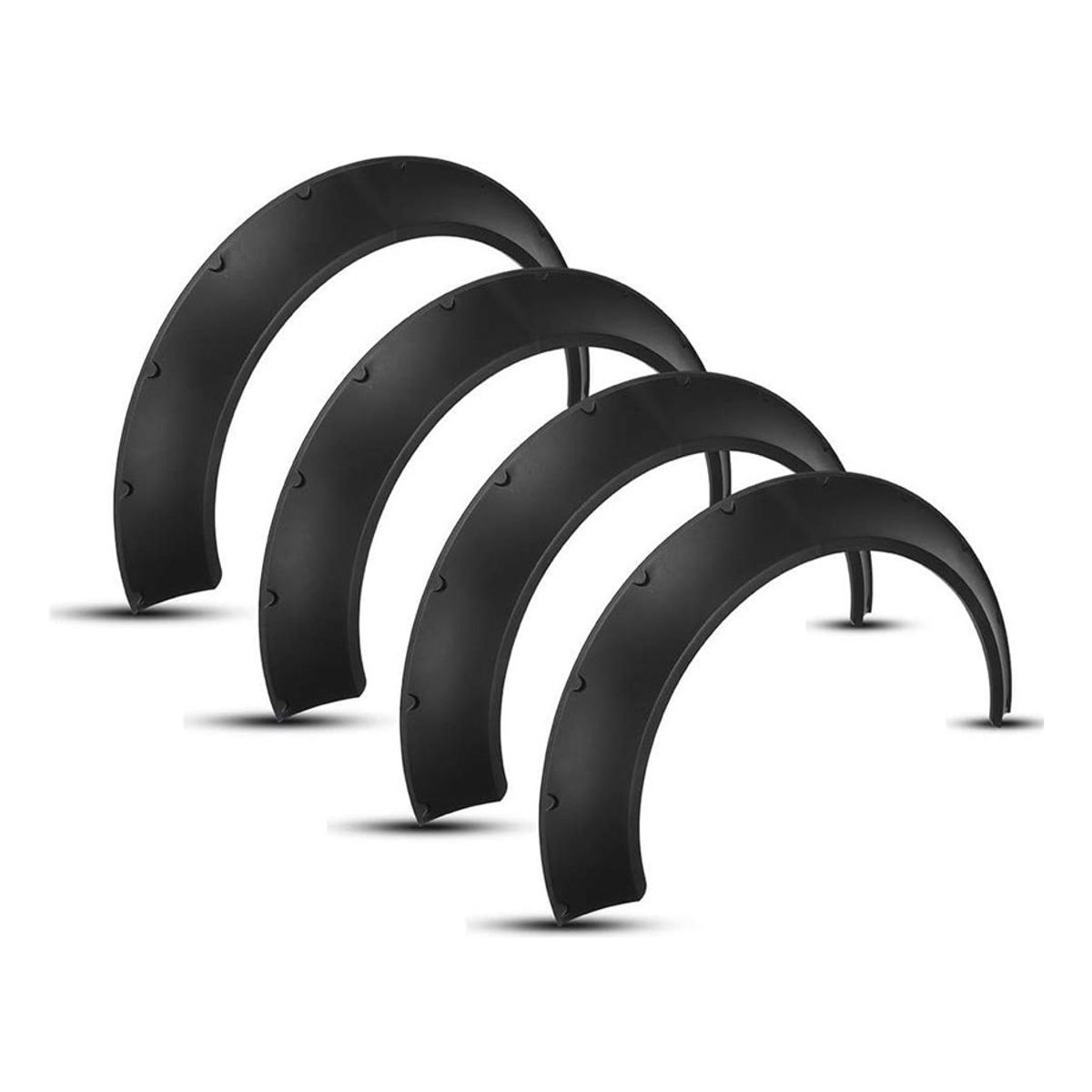 GENERICO - X4 Fender Flares Tapabarro Tuning Negro Auto 60cm