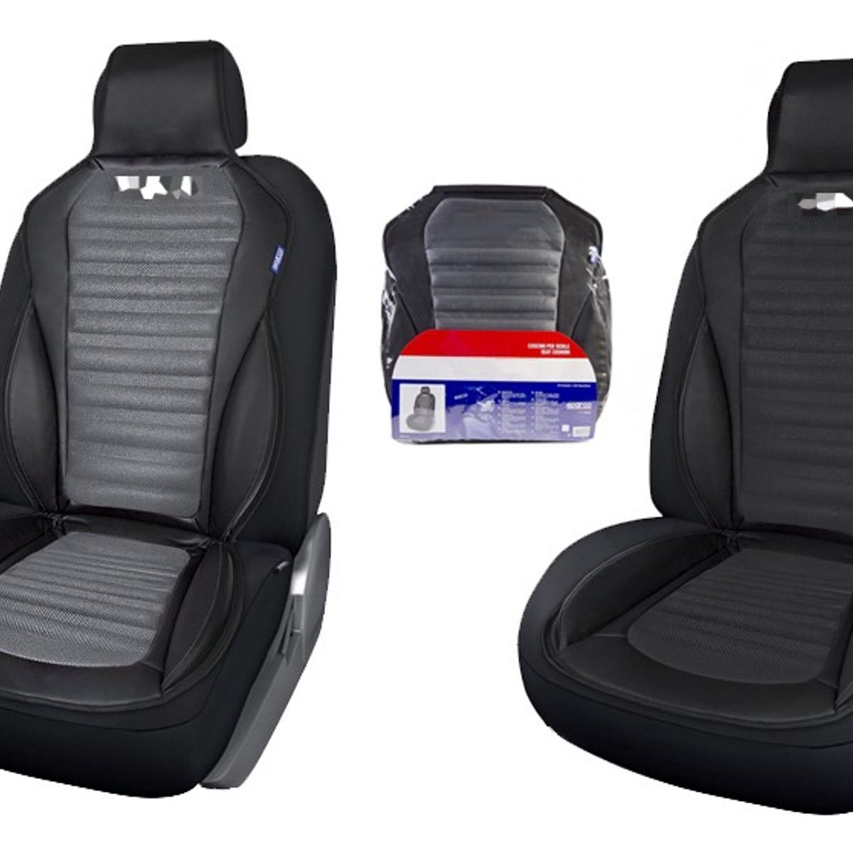 GENERICO - Funda Cubre Asiento Sparco Auto Cuerina Y Tela