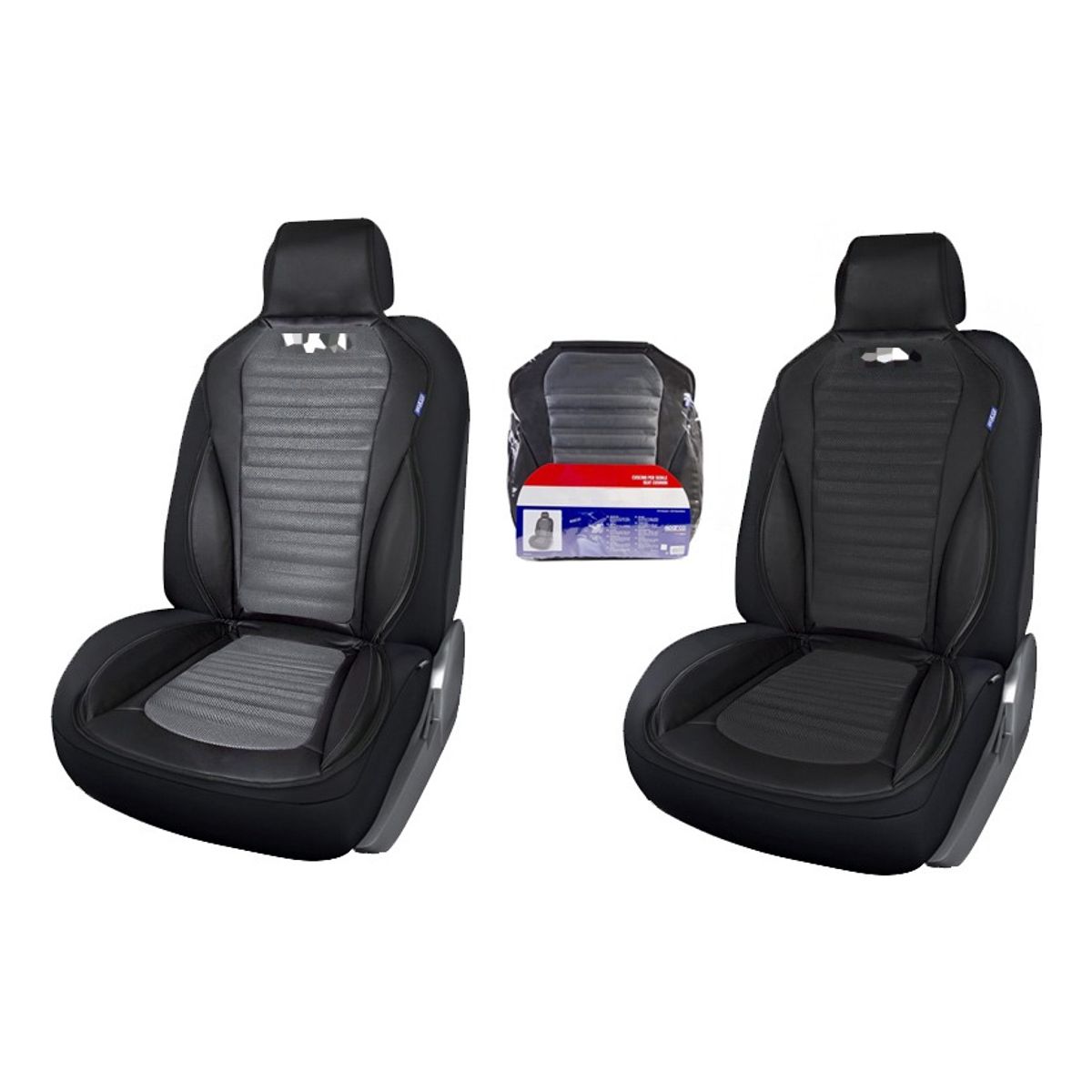 GENERICO - Funda Cubre Asiento Sparco Auto Cuerina Y Tela