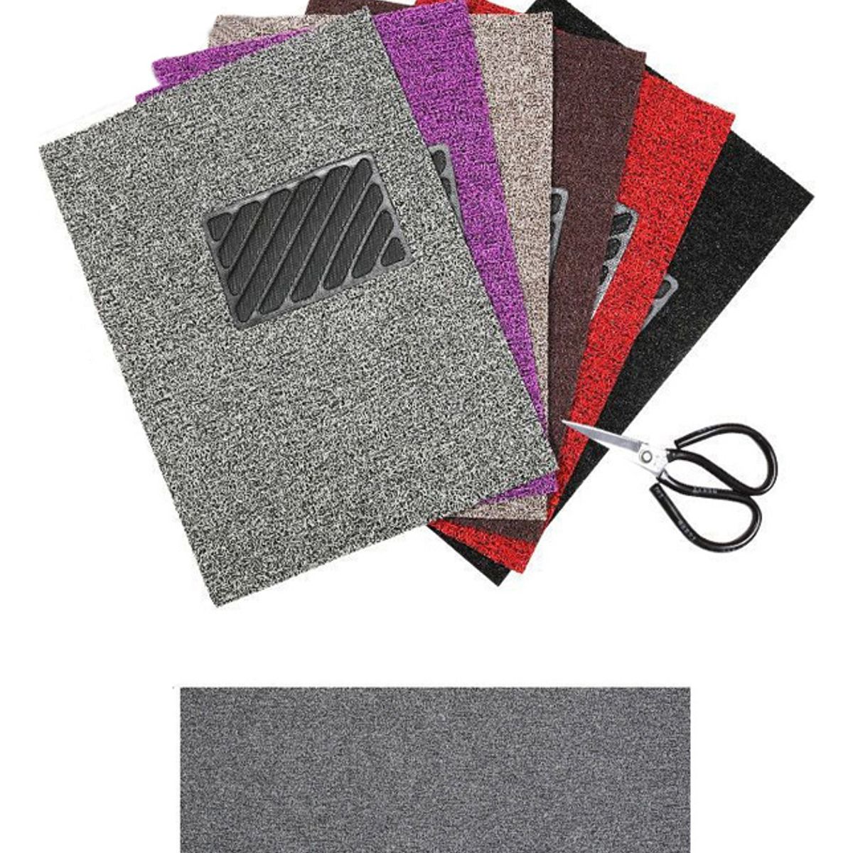 GENERICO - Alfombras Pvc 2 Piezas Recortables Auto Hogar