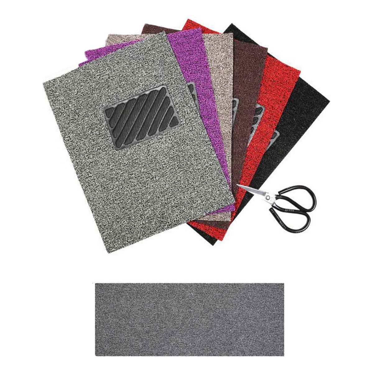 GENERICO - Alfombras Pvc 2 Piezas Recortables Auto Hogar