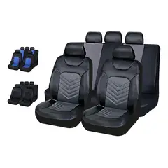 GENERICO - Funda Cubre Asiento Auto Cuerina Y Tela