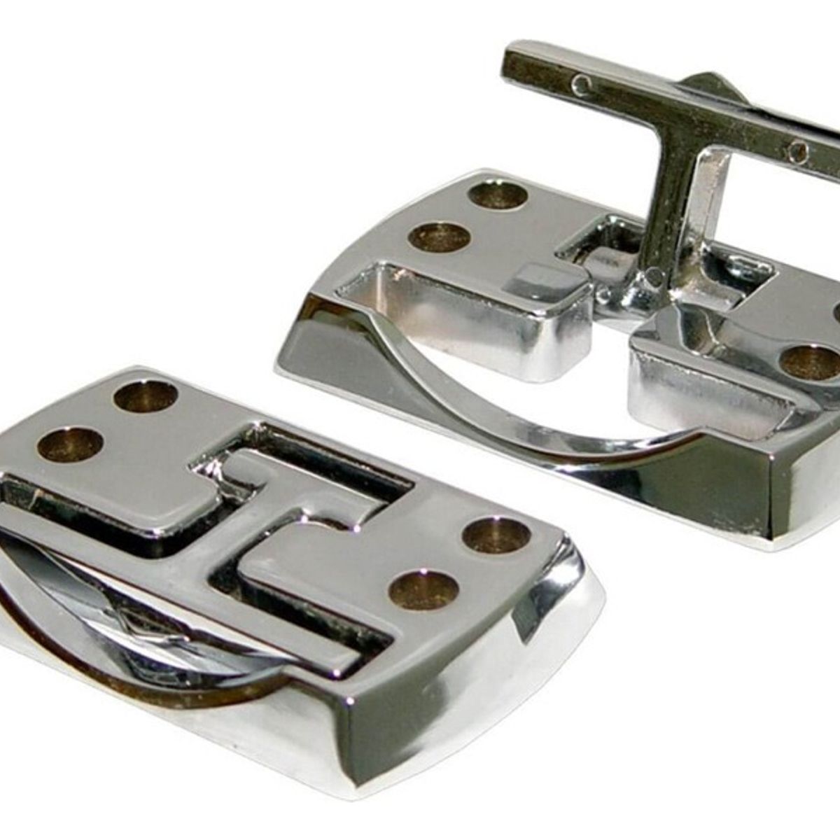 GENERICO - Pack X2 Ganchos De Amarre Abatibles Universal Para Camioneta