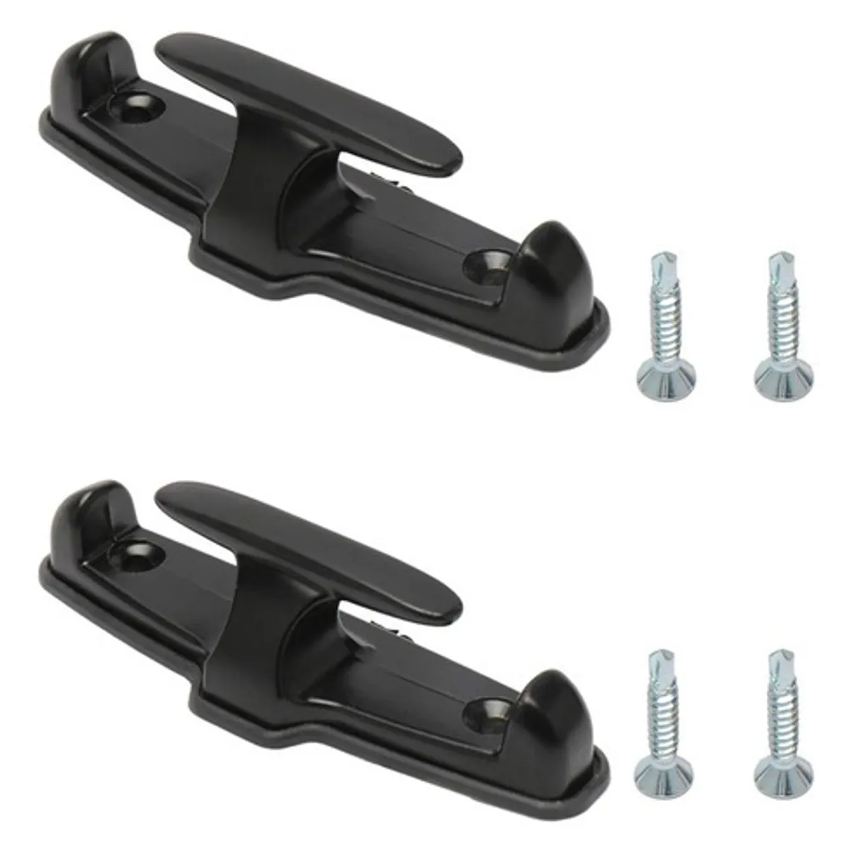 GENERICO - Pack X2 Ganchos Negro De Amarre Universal Para Camioneta