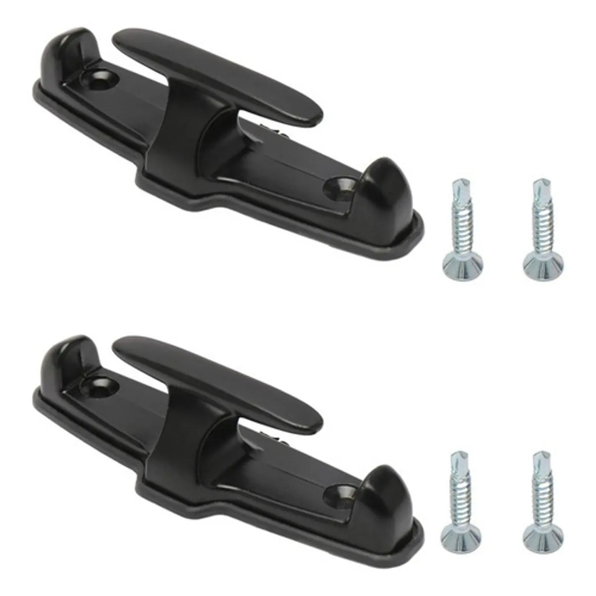 GENERICO - Pack X2 Ganchos Negro De Amarre Universal Para Camioneta