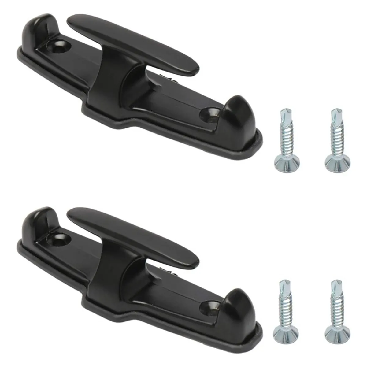 GENERICO - Pack X2 Ganchos Negro De Amarre Universal Para Camioneta
