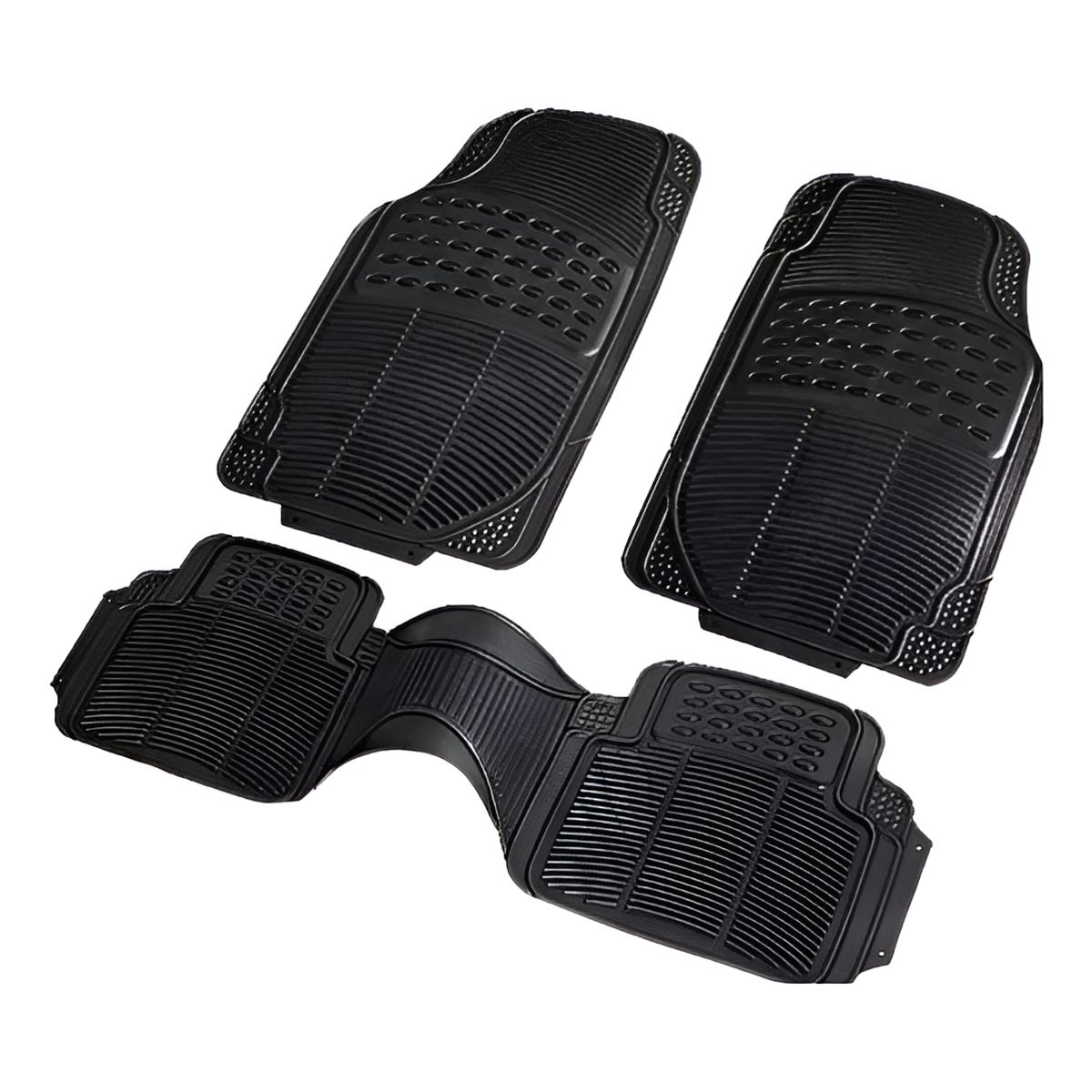 GENERICO - Cubre Piso Auto 3 Piezas Goma